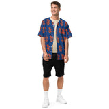Made For Kings KING OF NEW YORK — Baseball Jersey Royal Blue & Orange baseball jersey – front view