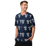 Made For Kings KING OF NEW YORK — Baseball Jersey Navy & White baseball jersey – front view (variant 2)