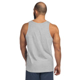 Made For Kings KING OF NEW YORK — Unisex Tank Top Navy & White tank top – back view (variant 2)