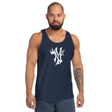 Made For Kings KING OF NEW YORK — Unisex Tank Top Navy & White tank top – Navy, front view
