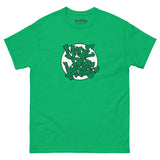 Made For Kings Graff Logo (White and Green Colorway) graphic t-shirt – Irish Green, front view
