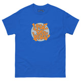 Made For Kings Graff Logo (Royal Blue and Orange) graphic t-shirt – Royal, front view