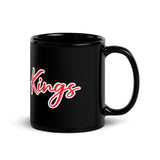 Made For Kings Script Logo Black Glossy Mug