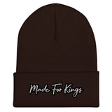 Made For Kings Cuffed Beanie – Brown, front view