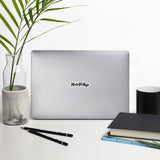 Made For Kings Script Logo (Black and White) Sticker