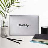Made For Kings Script Logo (Black and White) Sticker