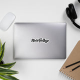 Made For Kings Script Logo (Black and White) Sticker