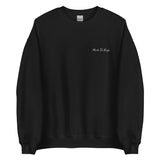 Made For Kings Embroidered Unisex Sweatshirt – Black, front view