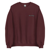Made For Kings Embroidered Unisex Sweatshirt – Maroon, front view