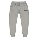 Made For Kings Embroidered Unisex fleece sweatpants – Carbon Grey, front view