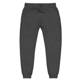 Made For Kings Embroidered Unisex fleece sweatpants – Charcoal Heather, front view