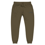 Made For Kings Embroidered Unisex fleece sweatpants – Military Green, front view