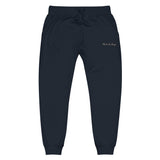 Made For Kings Embroidered Unisex fleece sweatpants – Navy Blazer, front view