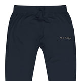 Made For Kings Embroidered Unisex fleece sweatpants – close-up detail (variant 2)